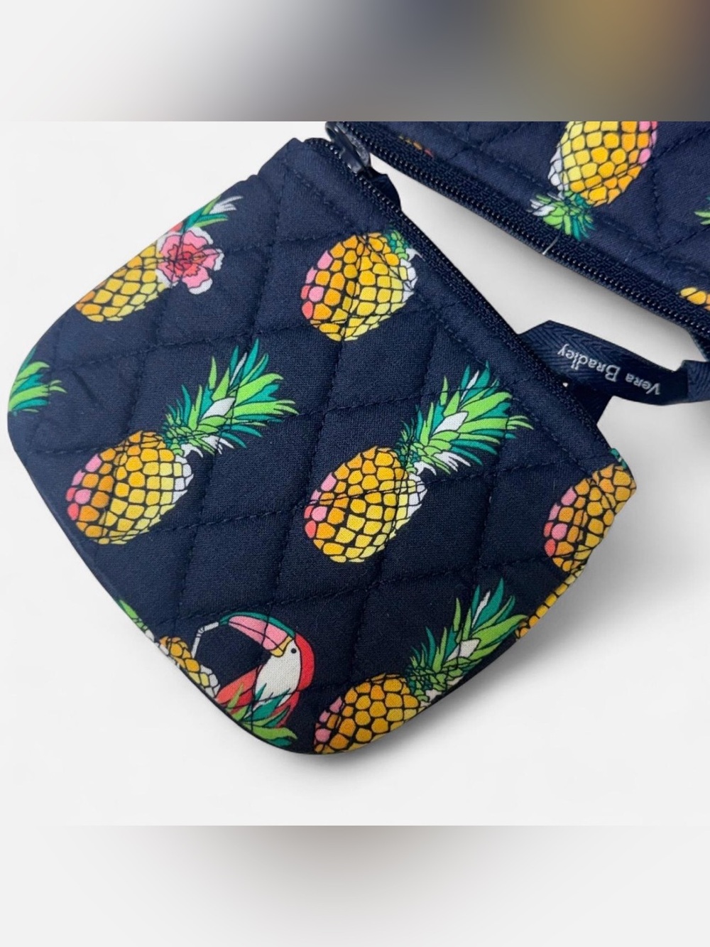 NWT Vera Bradley Pineapple and Toucan Cosmetic Zipper Pouch Trio - Picture 2 of 7